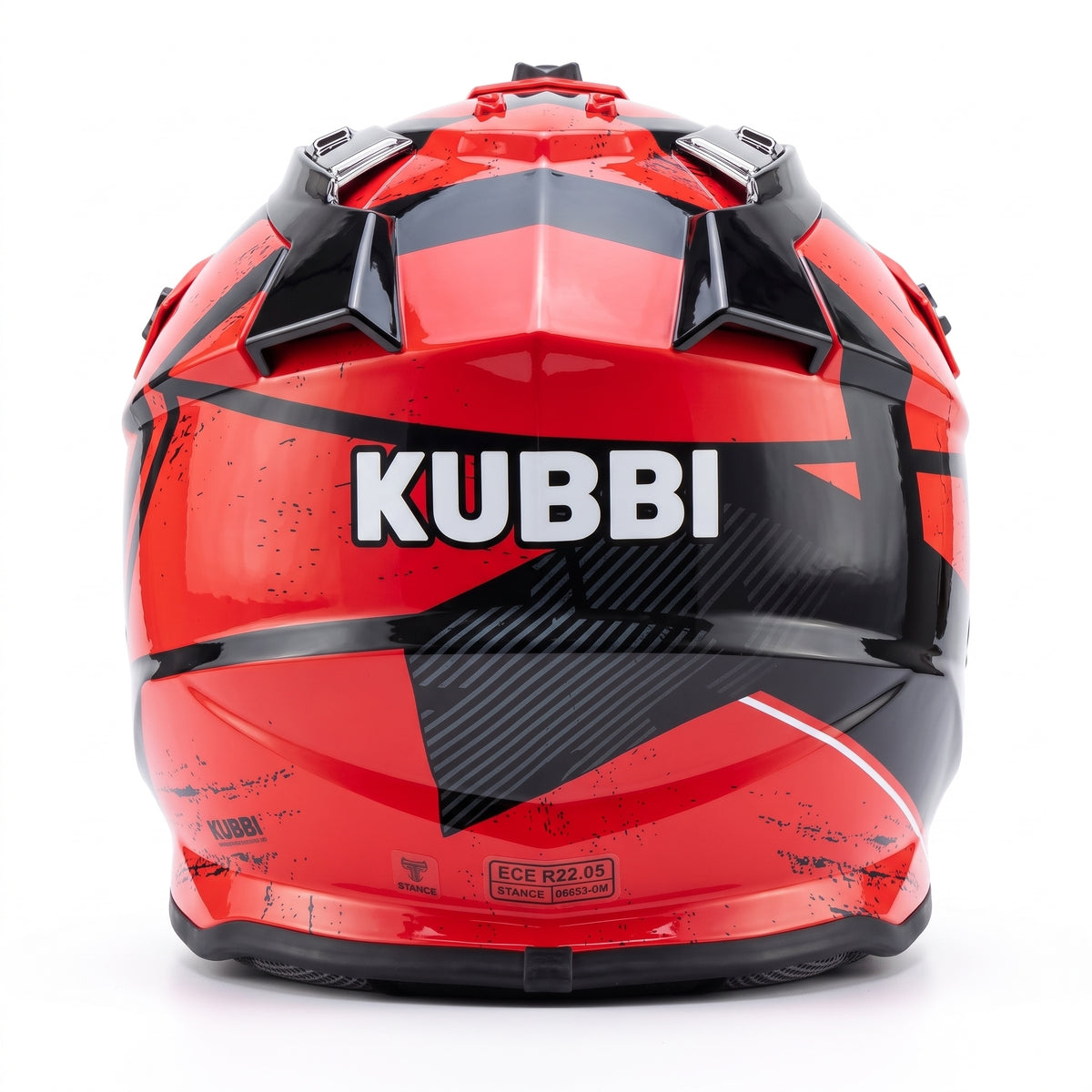 Kubbi Youth Dirt Bike Helmet - Red