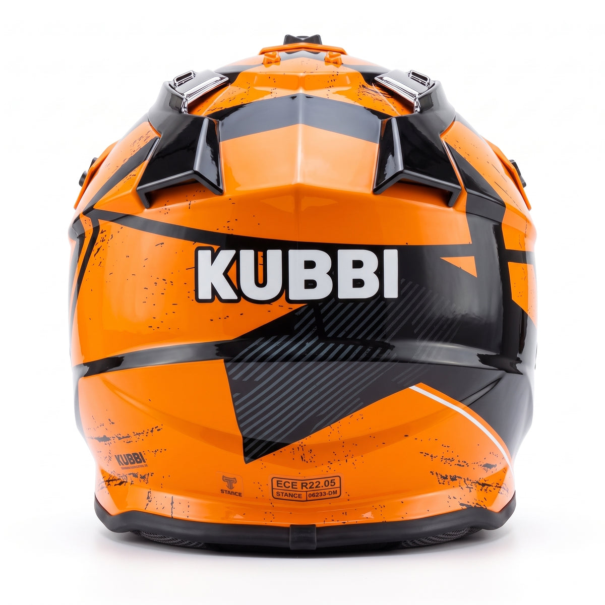 Kubbi Youth Dirt Bike Helmet - Orange