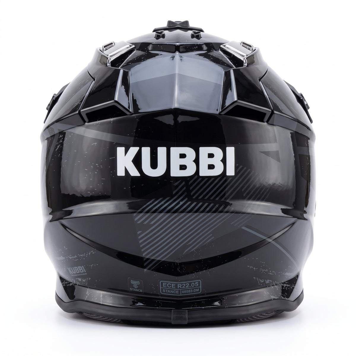 Kubbi Youth Dirt Bike Helmet - Black