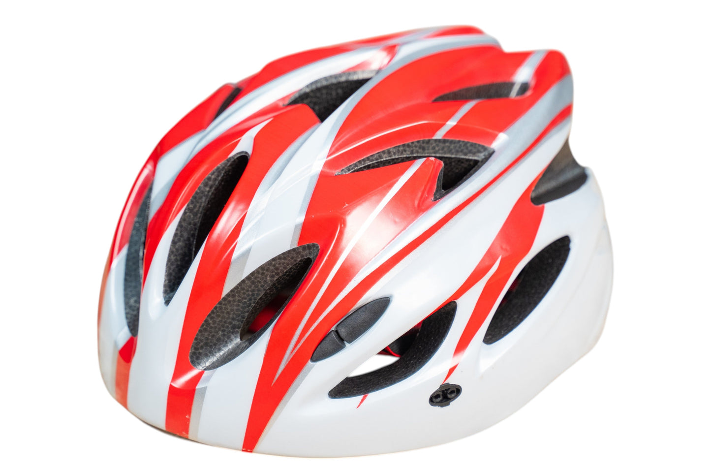 Red large kids bike helmet for safety