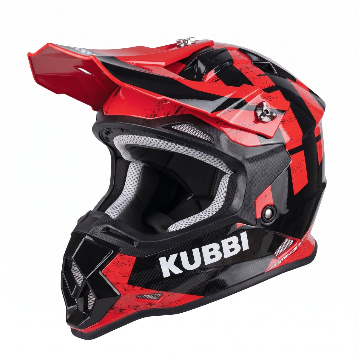 Kubbi Youth Dirt Bike Helmet - Red