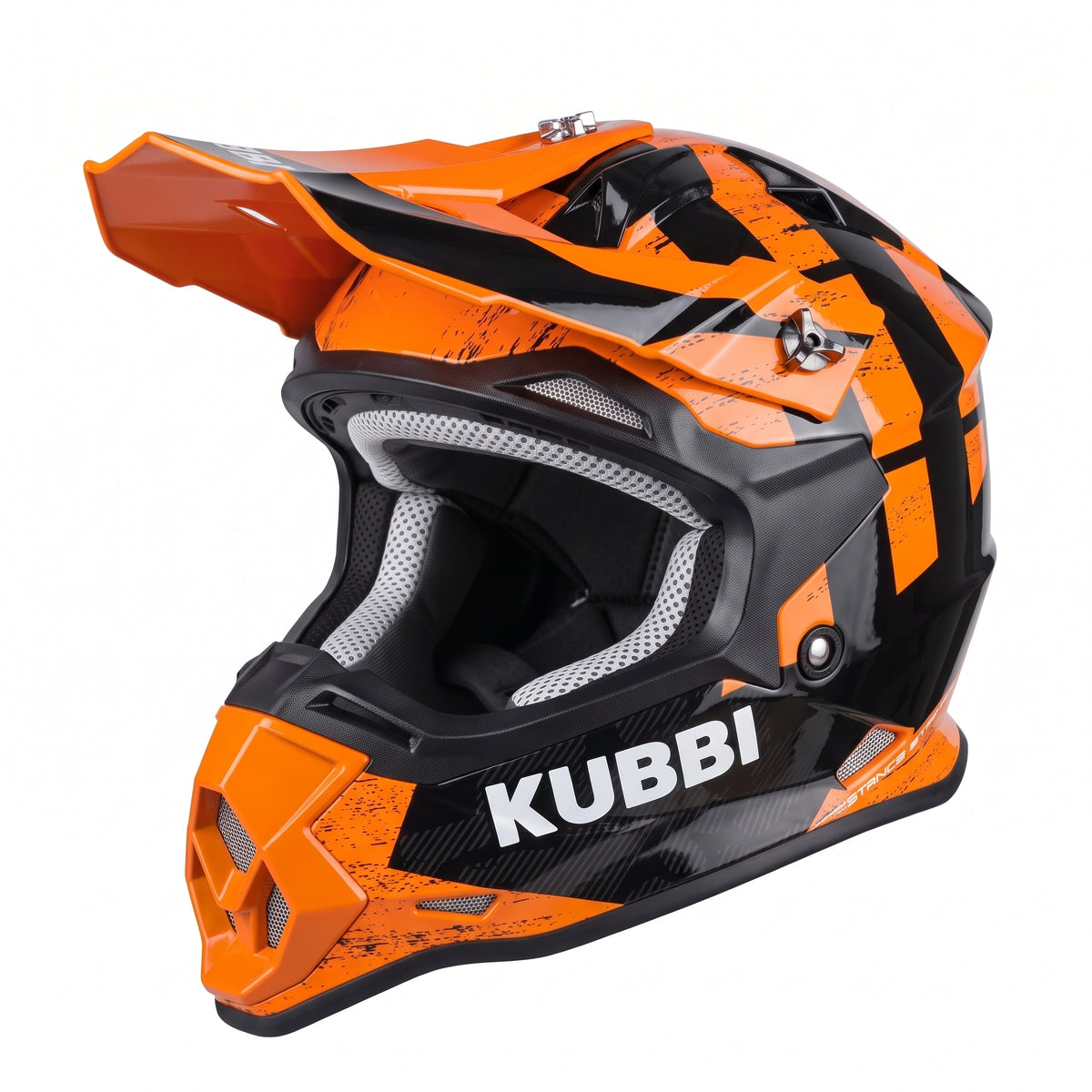 Kubbi Youth Dirt Bike Helmet - Orange