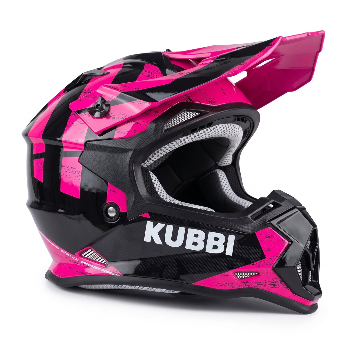 Kubbi Youth Dirt Bike Helmet - Pink