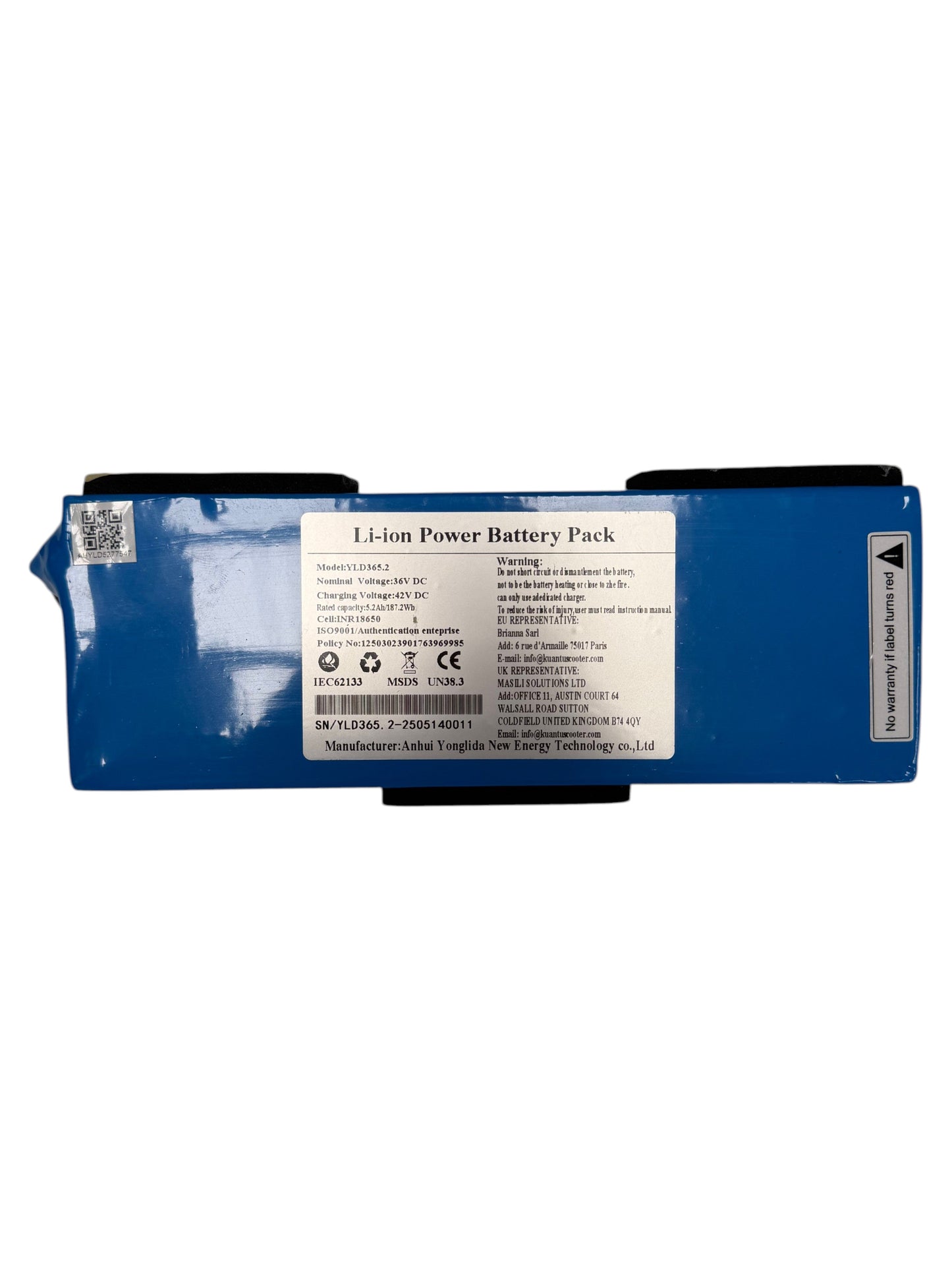 Kubbi K7 battery close-up image