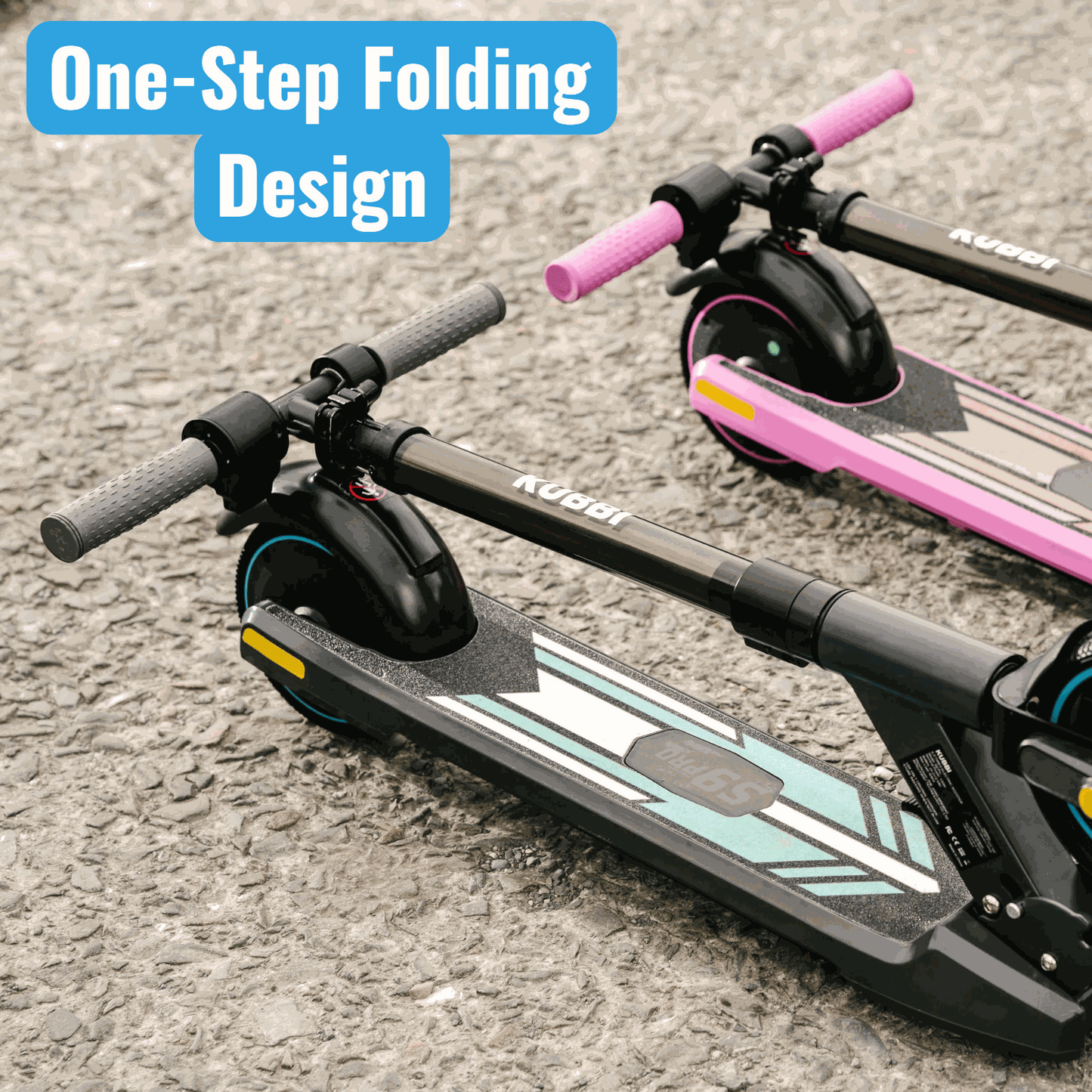 Kubbi S9 Pro electric scooters with one-step folding design for professional use