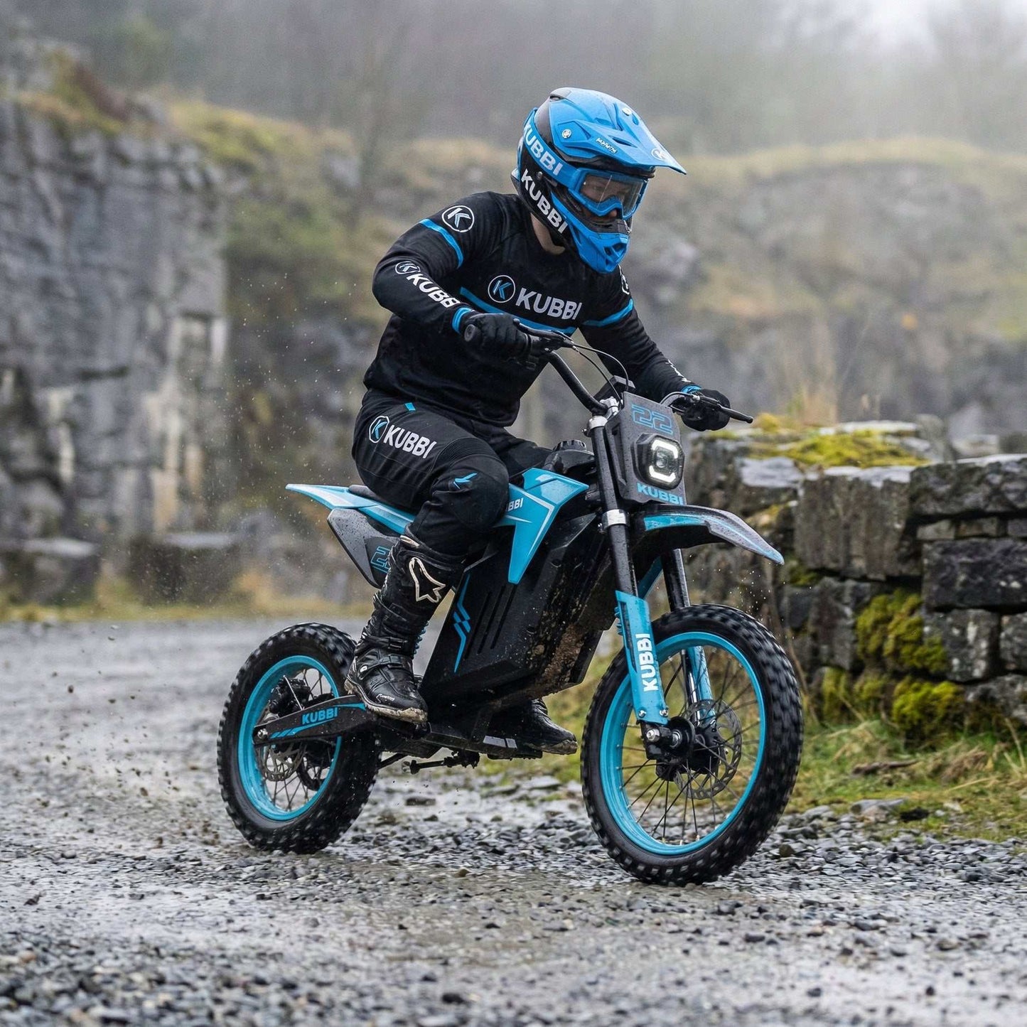 Kubbi K22 Electric Dirt Bike for teenagers aged 14-18 with 2000W motor and off-road capabilities